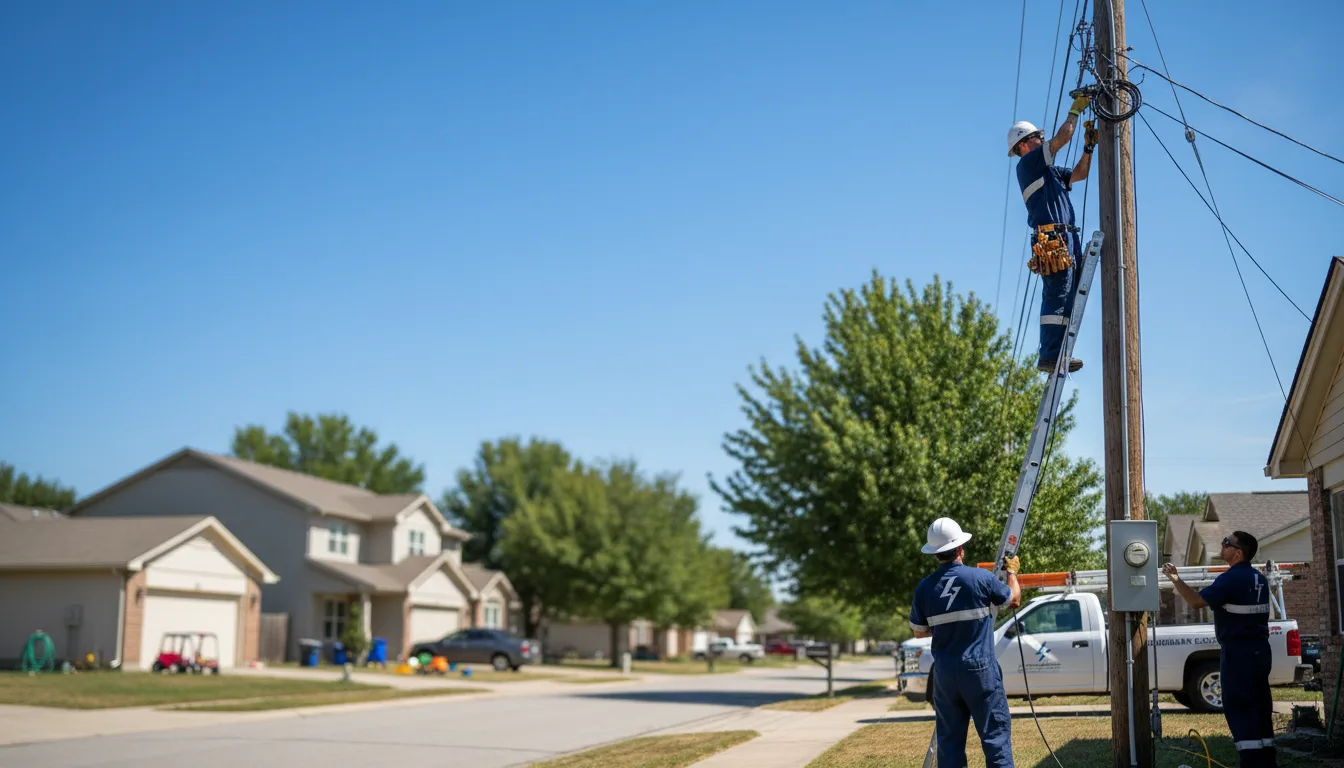 Residential electrician providing installation services in Burgoon, OH